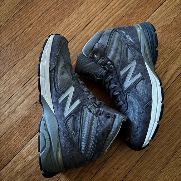 NEW BALANCE - MADE IN USA - 990V4 High Top - Gray - Size 11 - Picture 4 of 12